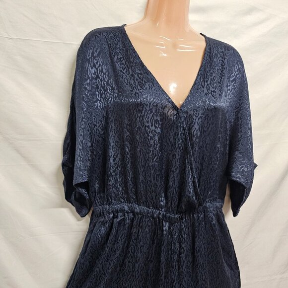 Anthropologie Maeve Wide Leg Jumpsuit Women Size S Blue Deep side Slits - Picture 14 of 14